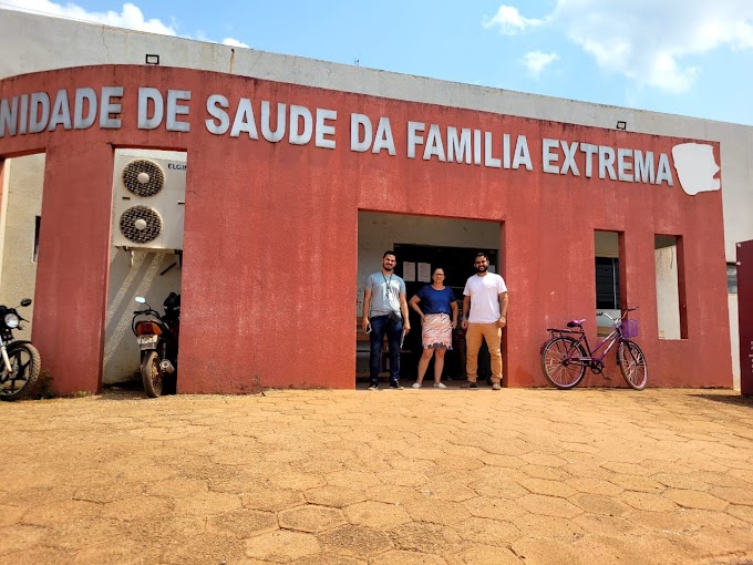  Após pedido do Vereador Márcio Pacele engenheiros da SEMESC realizam levantamento para reforma completa na unidade de saúde de Extrema