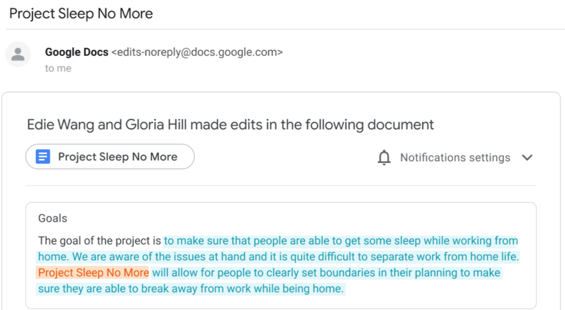 Google Workspace Updates PT: Receba notificações de edição e fique por  dentro de todas as mudanças de conteúdo nos documentos