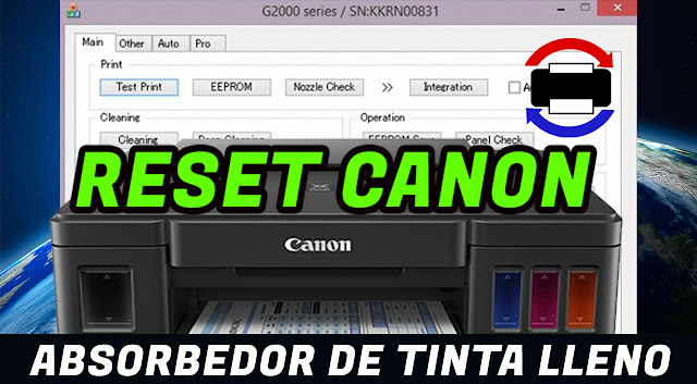 Problema Absorbedor de Tinta Lleno CANON G2100 ?