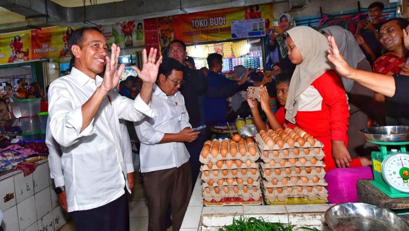 Presiden Kunjungi Pasar Gelugur Rantauprapat Cek Stabilitas Harga Pangan