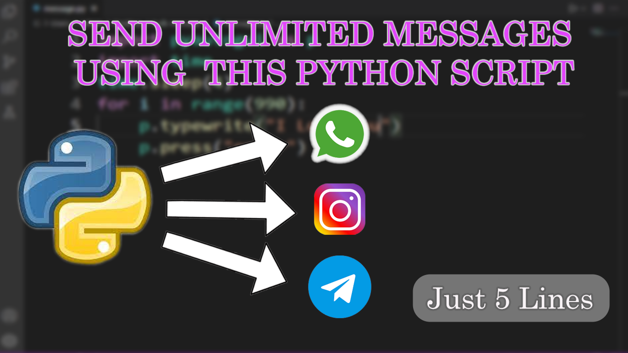 send unlimited messages using python