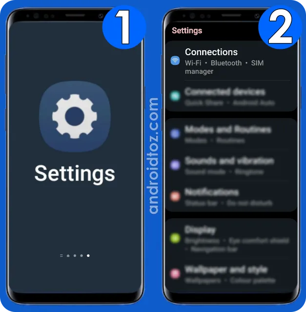 Turn On Mobile Hotspot using Settings on Samsung (1/2)
