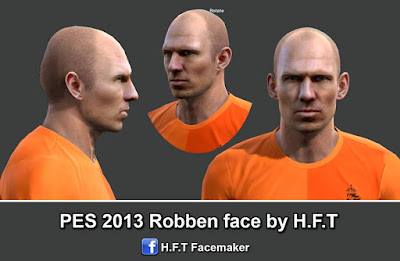 PES 2013 Robben face by H.F.T