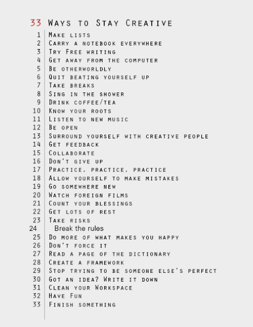 33 Cara Untuk Tetap Kreatif