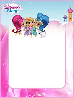 Shimmer and Shine Party Free Printable Invitations. 