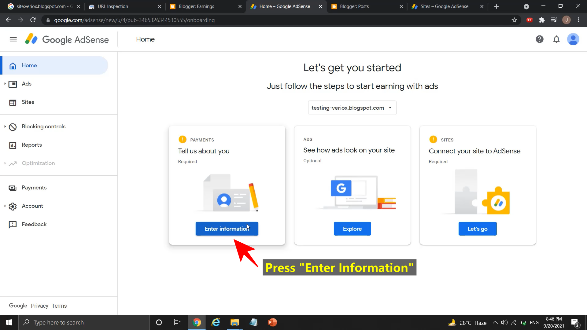 Latest tutorial to create and open a new Google AdSense account