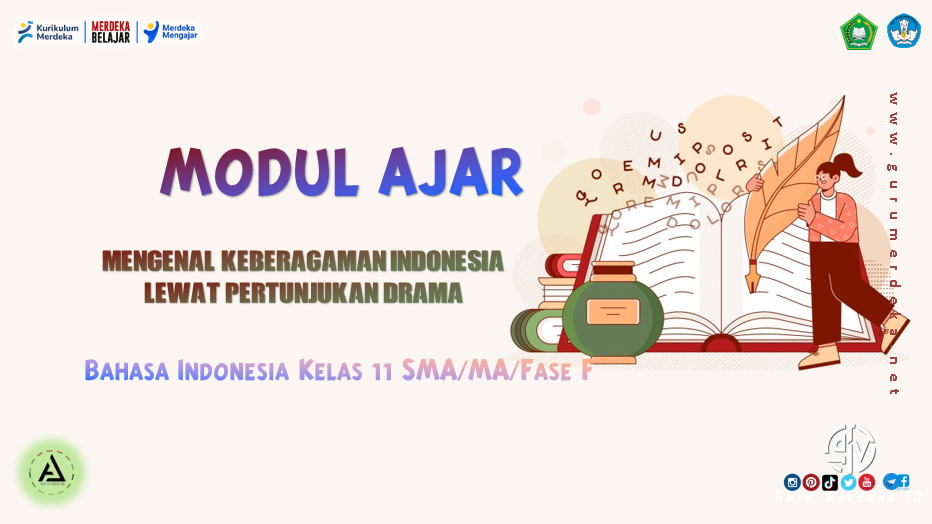 Modul Ajar "Mengenal Keberagaman Indonesia Lewat Pertunjukan Drama" - Bahasa Indonesia Kelas 11 Fase F SMA/MA Kurikulum Merdeka