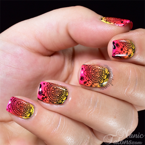 Bright Summer Gradient with Stamping