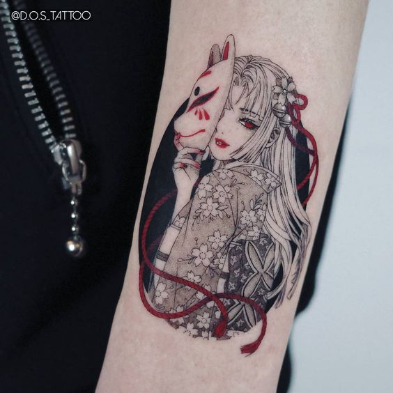 tatuagem-de-raposa-anime