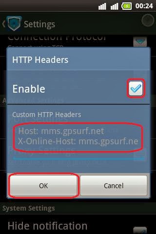 DroidVPN as NMDVPN For Android HTTP Header