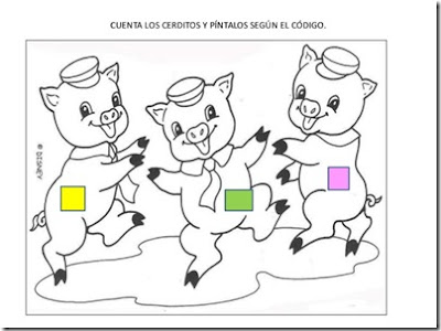 【印刷可能】 los tres chanchitos casa de madera para colorear 166905