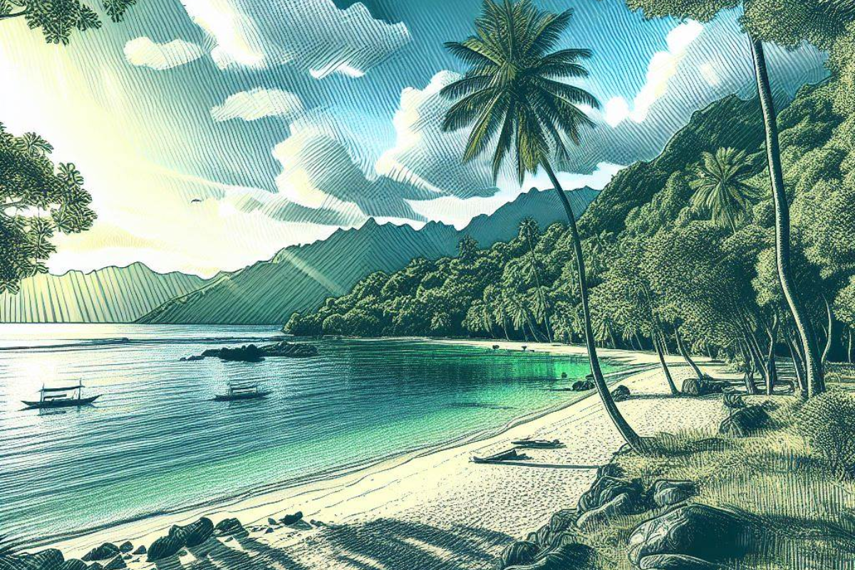 an image showcasing the beautiful natural landscapes of the Philippines.