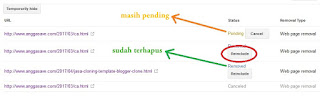 Cara Menghapus Blog/Artikel Yang Sudah Terindex DI Google