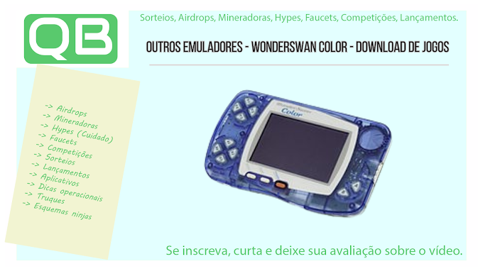 Emuladores - WonderSwan Color: Download de Jogos