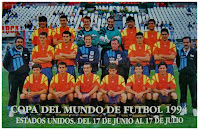 SELECCIÓN DE ESPAÑA - Temporada 1993-94 - Caminero, Julio Salinas, Lopetegui, Zubizarreta, Nadal y Guardiola; Senén Cortegoso (fisioterapeuta), Julen Guerrero, Camarasa, Delgado Meco (preparador físico), Javier Clemente (seleccionador), Luis Enrique, Fernando Hierro; Toni, Quique Estebaranz, Amor, Alfonso, Goicoetxea y Alcorta