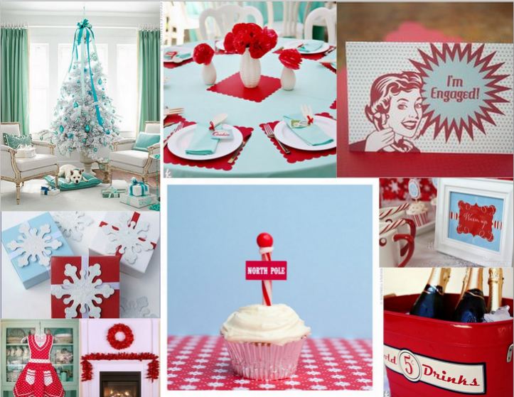 source list Table settings snowflake favor boxes North Pole Cupcake 