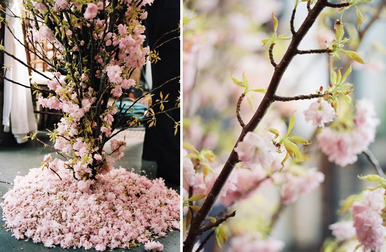 I was sent a beautiful cherry blossom themed wedding invitation from friends