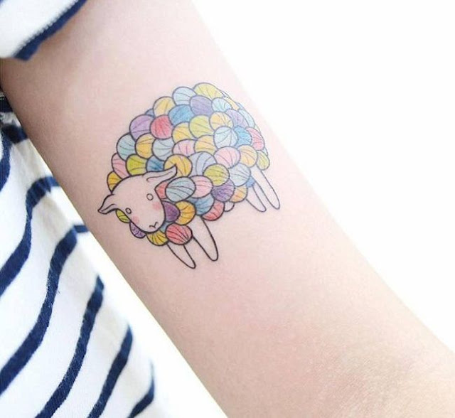 Tatuagens de ovelha - 25 ideias para as mulheres