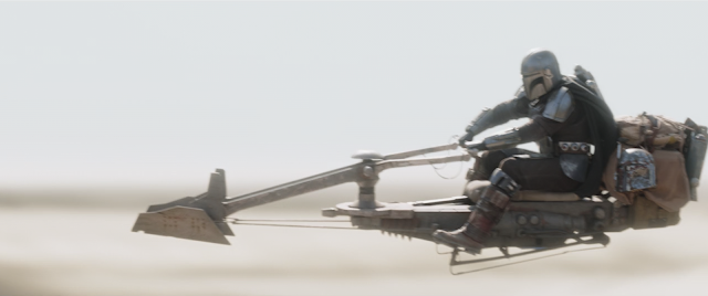 The Mandalorian on Speeder Tatooine Disney Plus