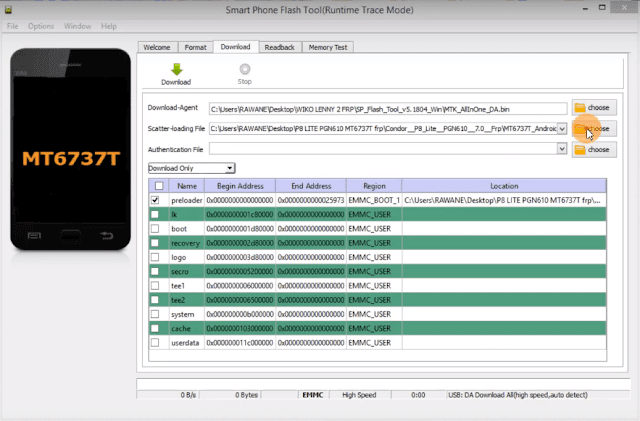 How to remove frp from mtk smartphones via flashtool