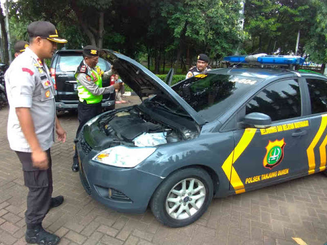 Polsek Tanjung Duren Gelar Apel Siap Siaga Kendaraan Dinas dan Operasional