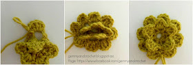 crochet flower, crochet flower accent, flower for embellishment, crochet embellishments