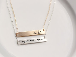 handwriting necklace