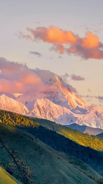 Mountains Sunny Day Landscape