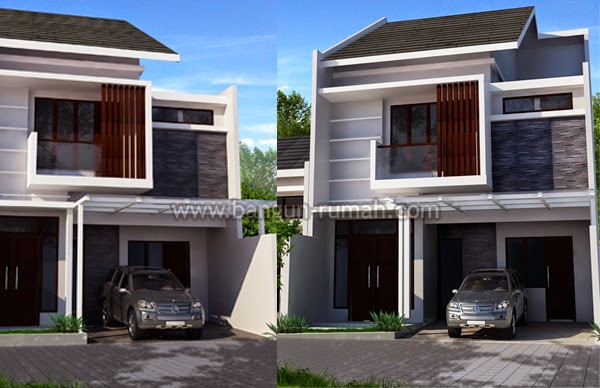  Desain Rumah Minimalis 2 Lantai Lebar 10 Meter Gambar 