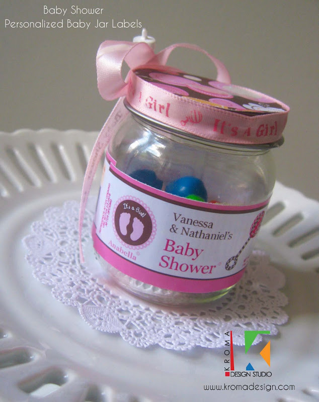 Baby Showers DIY Printable Baby Jar Label Favors for Baby Showers title=