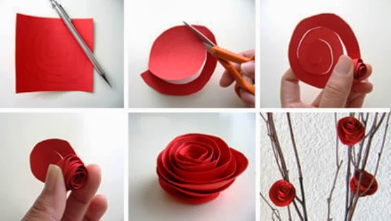 Cara Membuat Bunga  Mawar Cantik Dari  KertasKreasi dan 
