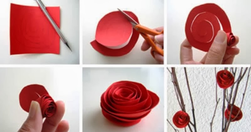 Berbagai Kreasi Kerajinan  Tangan  Cara Membuat bunga Mawar 