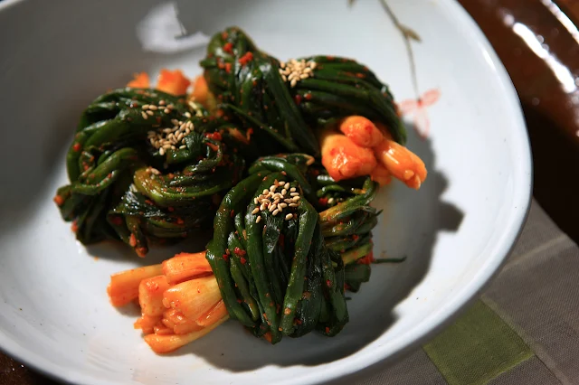 Green-Onion-Kimchi-on-a-White-Plate-Photo-Credit-KTO-Kim-Ji-ho
