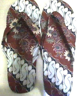 sandal jepit batik