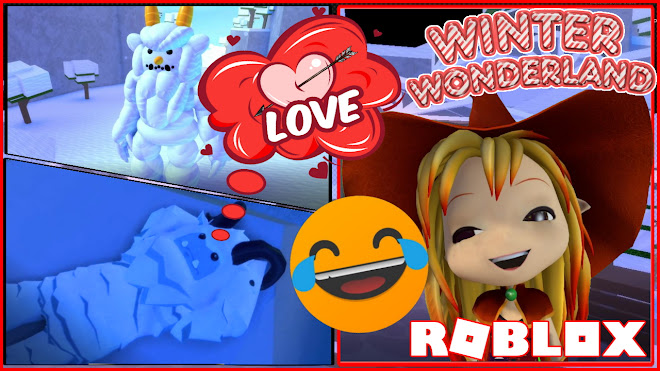 Roblox Winter Wonderland Gameplay! Story! The Yeti captured Rudolph and found love in the end!