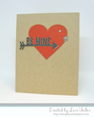 Be Mine card-designed by Lori Tecler/Inking Aloud-dies from My Favorite Things