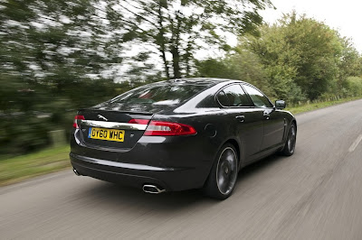 2011 Jaguar XF Black Pack Rear Side View