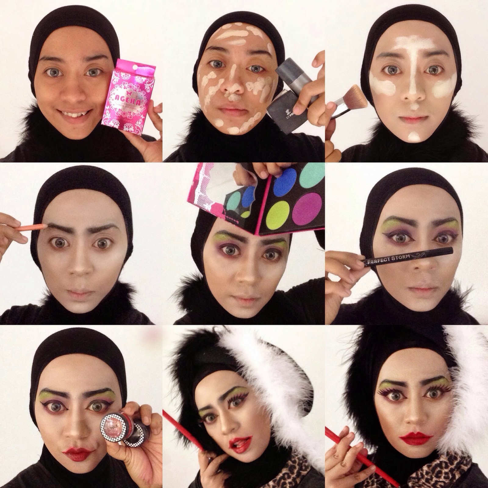 Ini Vindy Yang Ajaib Cruella De Vil Makeup Tutorial