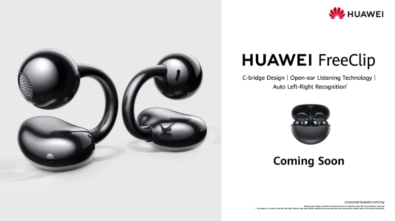 Innovative C-Bridge Design Brings HUAWEI FreeClip a Revolutionised Open-Ear Audio Experience