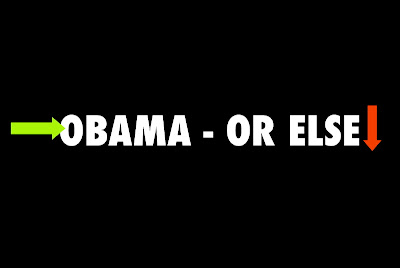 Obama Or Else postcard by Liza Cowan