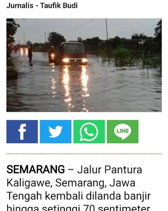 Menantang Banjir oleh Yu Sing