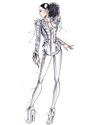 Alicia Keys Concert Costumes by Giorgio Armani