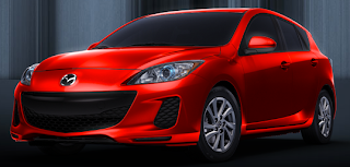 2013 Mazda 3 Sport hatchback Velocity Red