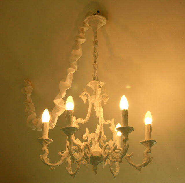 31 août- Lustre en scène dans l'atelier - 80 cm de haut