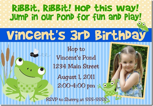 Little Frog invite