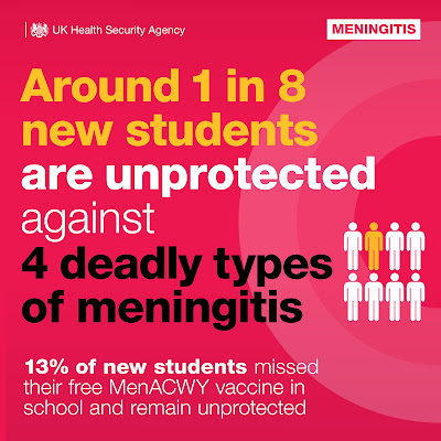 1 in every 8 uni students hasn't had their meningitis jabs