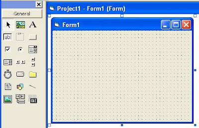 Visual Basic Toolbox and Form