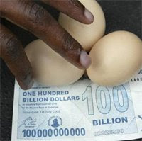 100 billion Zimbabwean dollars buys you three eggs.