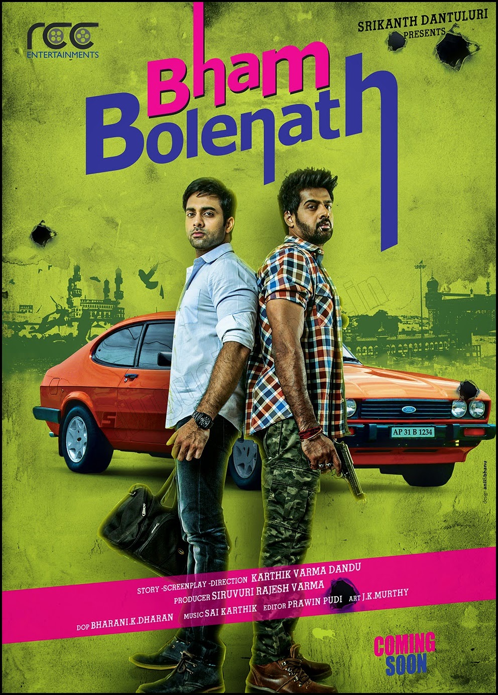  'bham bolenath' in  Kannada  Navdeep, naveen chandra,Pradeep  played the lead roles  in'bham bolenath'.  The film produced under the banner of R AC entartainments siruvuri rajesvarma Kartik Varma's directorial debut armament. The most recent release of the film feature a different image of the successful reception of the audience. Dandupalyam Kannada remake rights of the film, director, producer srinivasaraju was sivam images. He will soon cast in a remake of the popular Kannada film. This film reveals more details soon.