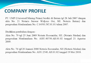 Contoh Company Profile Perusahaan Pertambangan - Printing 